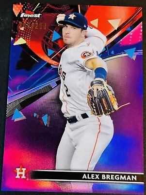 2021 Topps Finest Purple Alex Bregman /250 #83 - Image 1 of 2