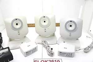 (3) ADT RC8021 Security Camera WiFi Indoor IP Camera w/adapters Tested Good Cond - Picture 1 of 11