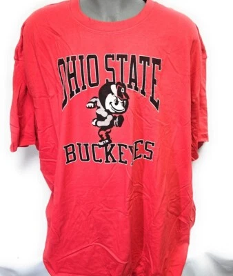 Camiseta Para Hombres '47 Marca Ohio State OSU Buckeyes NCAA Big Ups Roja Grande y Alta Foto 1 de 3