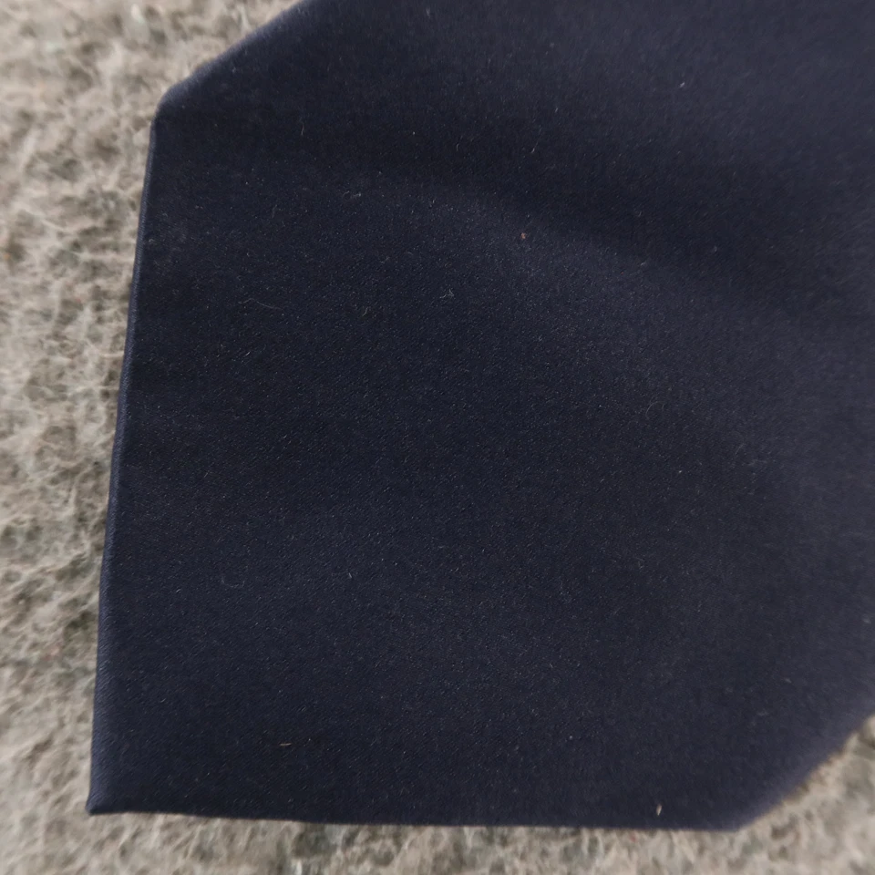 Van Heusen Tie Blue Solid Twill Polyester 4" - Image 1 of 4
