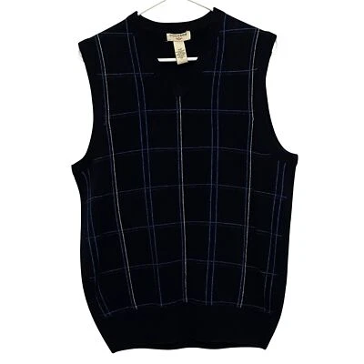 Chaleco Suéter Dockers Cuello en V Para Hombres S Azul Marino Academia Preppy Otoño Grandpacore Foto 1 de 4