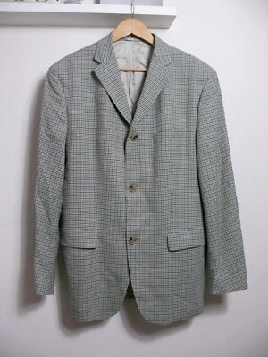 Blazer Hugo Boss Loro Piana Super 110'S jaqueta xadrez lã - Tamanho UE 48 - Imagem 1 de 4