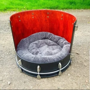 Dog/cat/pet Bed Upcycled Bass Drum - Picture 1 of 5