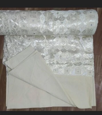 Colcha de trabajo Indian Arts floral de seda bordada y espejo, funda de cama, tiradas Foto 1 de 2