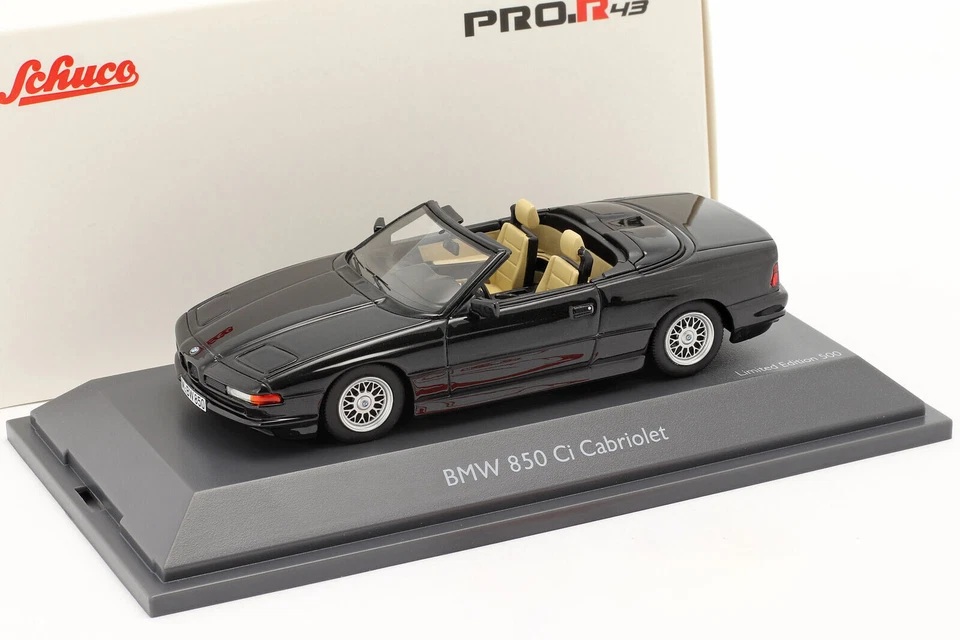 1 43 Schuco BMW 850 Ci E31 Convertible Black