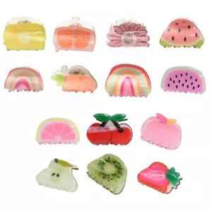 Fruit Vegetable Hair Claw for Women Flower Hair Clip Thick Hair Small Claw Clip - Picture 1 of 22
