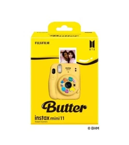 BTS FUJIFILM Collaboration Instax Mini 11 Butter Version Camera w/Strap Box NEW - Picture 1 of 10