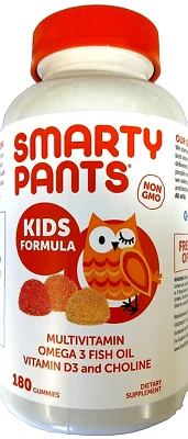 Smarty Pants Kids Formula Multivitamin 180 Gummies EXP 02/2026 Non GMO - Imagem 1 de 4