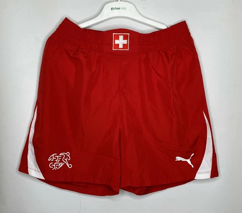 SWITZERLAND NATIONAL TEAM 2010 2012 HOME SHORTS FOOTBALL SOCCER PUMA SIZE L Cover
