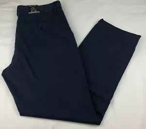 Pantalone Uomo Nautica, Blu Navy, Gamba Dritta Elasticizzato Twill (34x30) (36x32) R - Foto 1 di 4