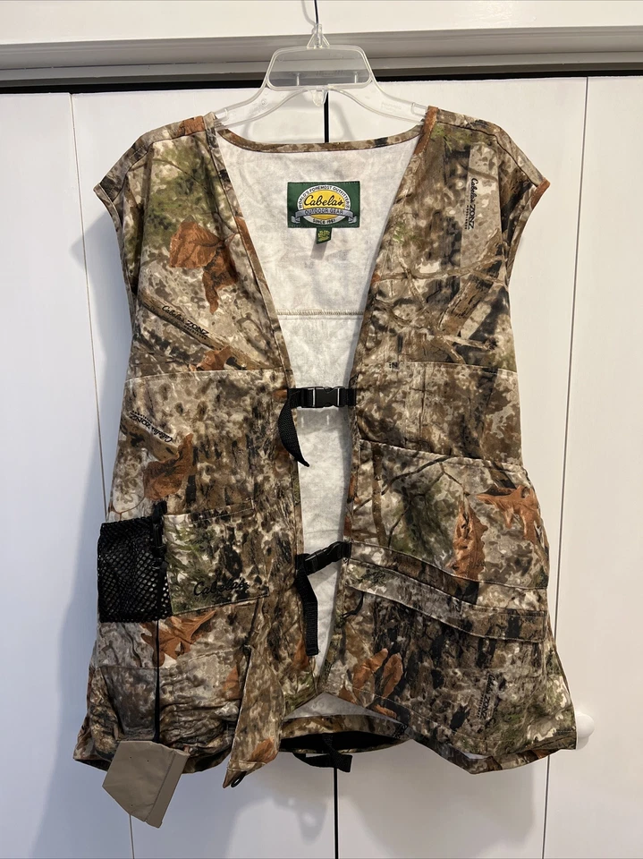 NEW Cabela's Hammer Hunting Vest - Zonz Woodlands Camo ~ Sz XL/2XL, Back Cushion - Image 1 of 4