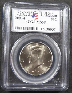 2007-P 50c Satin Finish PCGS MS68. Tougher high gem grade. (325246) - Picture 1 of 2
