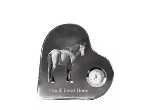 Caballo del desierto del Namib reloj en forma de corazón con caballo Art-Dog - Imagen 1 de 6