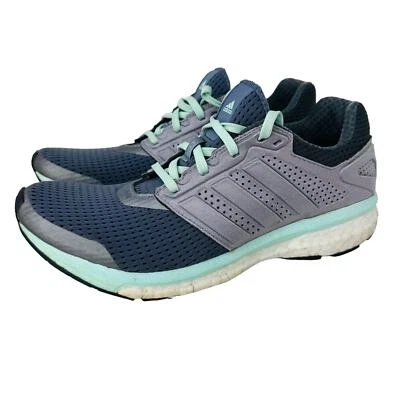 Adidas Supernova Glide Boost 7 Running Shoes B33603 Blue Gray Womens Size 8.5 - Image 1 of 4