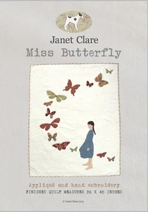 Patrón de edredón Janet Clare en 'Miss Butterfly' JC117 - Imagen 1 de 5