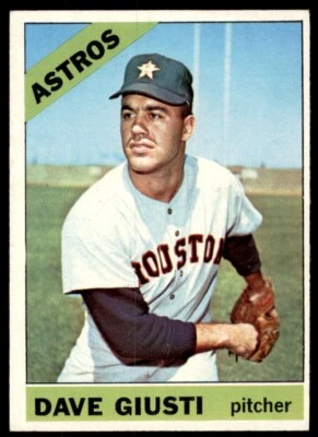 1966 Topps #258 Dave Giusti Houston Astros EXMT-NM - Image 1 of 2