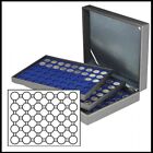 Lindner 2365-2537ME Nera XL Coin Box Blue 3 Tableaux 90 compartments 37,5 mm