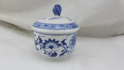 Azúcar Hutschenreuther Blue Onion 4 1/2" con tapa Foto 1 de 4