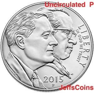 Dólar de plata P March of Dimes 2015 Uncir FDR Jonas Salk Box con certificado de autenticidad EE. UU. como nuevo DM2 - Imagen 1 de 5