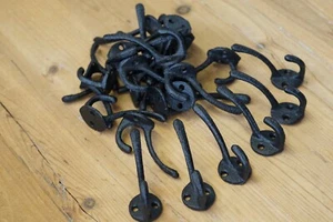 10 ABRIGOS GANCHOS SOMBRERO LLAVES OLLAS SARTENES PERRO CORREA ORGANIZACIÓN DE ALMACENAMIENTO NEGRO Hardware - Imagen 1 de 7