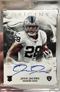 2019 Origins Football Josh Jacobs Rookie Autographs On Card Auto #RA-JJ RC - Picture 1 of 1