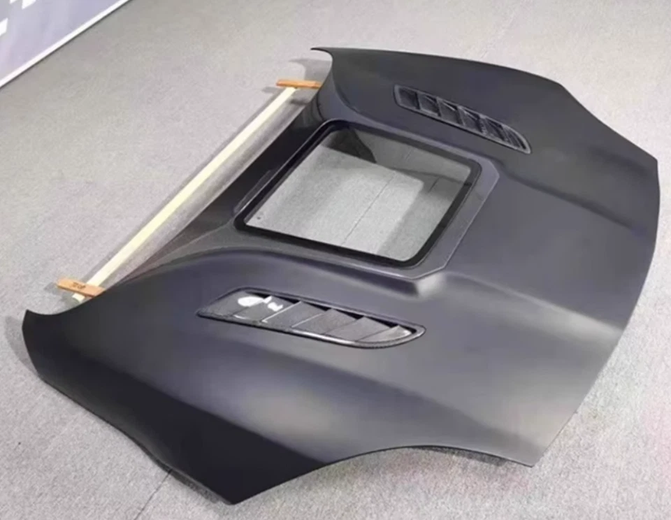 Real Carbon Fiber IMP Front Hood Vented Bonnet Cover For Jaguar F-TYPE 2013-2022 Foto 1 de 4