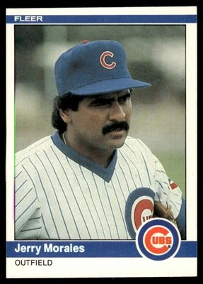 1984 Fleer Jerry Morales Chicago Cubs #498 - Image 1 of 2