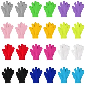 12/24/48 Pairs Kid's Winter Warm Magic Gloves Children Stretchy Full Finger K... - Picture 1 of 6