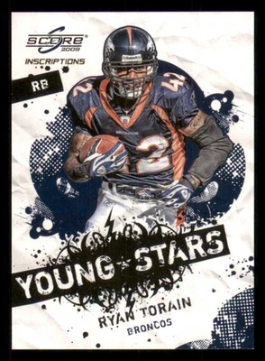 2009 Score Young Stars Scorecard #18 Ryan Torain /499 - Image 1 of 2