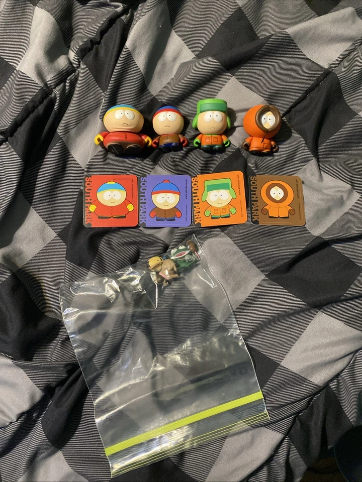 kidrobot south park lot of 4 with accessories cartman stan kyle kenny - Image 1 of 1