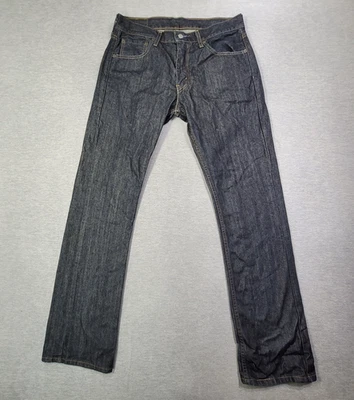 Levis 527 牛仔裤男式 32x34 蓝色修身靴型牛仔休闲牛仔布 — 第 1/4 张图片