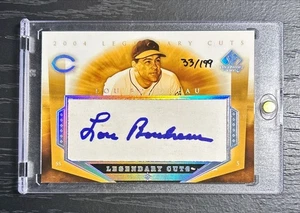 LOU BOUDREAU 2004 SP LEGENDARY CUTS AUTOGRAPHS #LB AUTO 33/199 INDIANS SEE PICS - Picture 1 of 2
