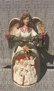 Jim Shore Heartwood Creek "Star Of Wonder" Weihnachtsengel Krippe 2013 mit Etikett - Bild 1 von 11