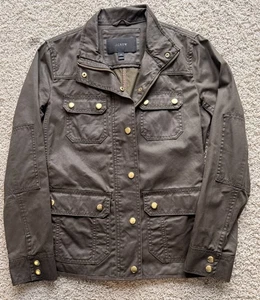 Giacca donna J Crew cotone verde militare taglia XS - Foto 1 di 5
