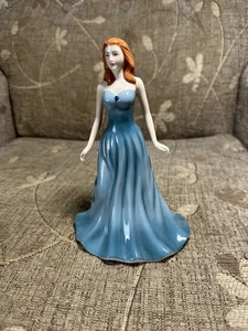 Royal Doulton Figurine - December HN4981 Turquoise Gemstones Collection  - Picture 1 of 2