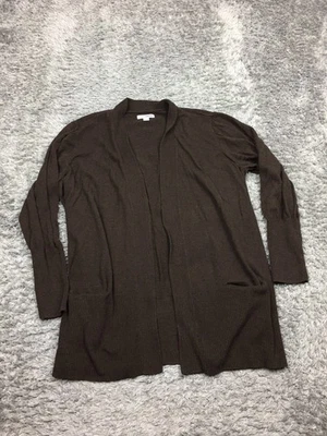 Cárdigan Sonoma para mujer talla 2XL marrón manga larga algodón Foto 1 de 4