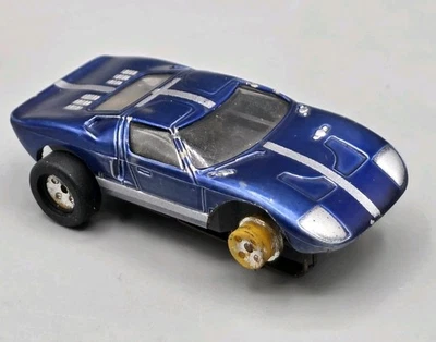 VINTAGE Aurora ThunderJet Blue Ford GT40 Slot Car #1374 - Image 1 of 4