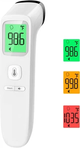 No Touch Thermometer for Adults and Kids Accurate Digital Baby Thermometer white - Picture 1 of 12