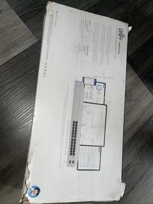 Ubiquiti UniFi US 24-250W Managed 24 Port Gigabit & 2 SFP PoE Network Switch - Image 1 of 4