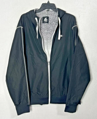 二手复古耐克 Windrunner 水泥大象印花褪色 XL 黑色 SB Jordan — 第 1/4 张图片