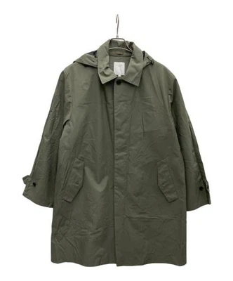 B:MING by BEAMS Olive 3-Layer Hooded Collar Coat XL Polyester Cotton Men's - Image 1 of 4