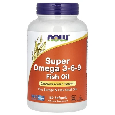 Suplemento nutricional Super Omega 3.6.9 180 cápsulas blandas para la salud cardiovascular Foto 1 de 3