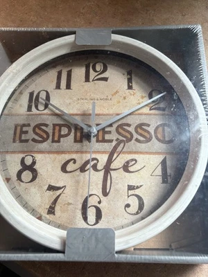 Sterling & Noble Cafe Clock / NIB - Image 1 of 3