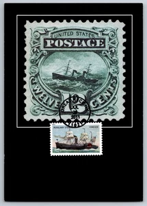 #4549 US Merchant Marine Auxiliary Steamship FDC Maxi Card - Picture 1 of 2