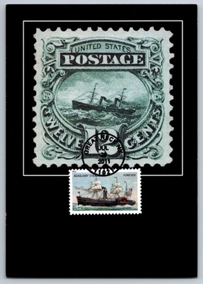 #4549 US Merchant Marine Auxiliary Steamship FDC Maxi Card - Image 1 of 2