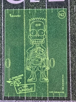 2000 Inkworks The Simpsons 10th Anniversary - Nuclear Neon Insert N2 - Image 1 of 2