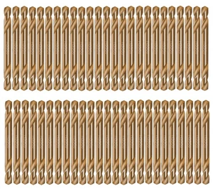 Cobalt Drill Bit Double End 1/4" HSS Co Stubby Short Metal Drill Steel-50Pcs - Picture 1 of 9
