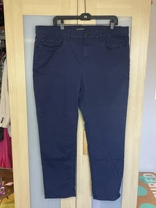 Banana Republic Pants Mens 38x30 Navy Blue Traveler Chinos Stretch Casual Office - Picture 1 of 4