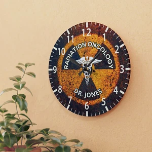 Fallout New Vegas Radiation Hazard Clock, Personalized Wall Decor, 2 Sizes - Picture 1 of 14