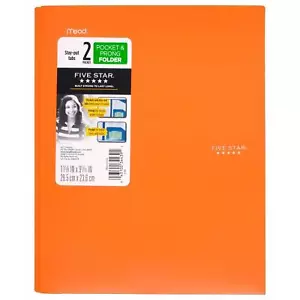 Plastic Folder with 3 Prongs 2 Pockets Size 11.62 '' X 9.5'' Sheet Capacity 1... - Picture 1 of 2